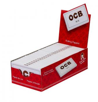 OCB Nr.4 White - Premium  25 Doppelheftchen mit 100 Bl